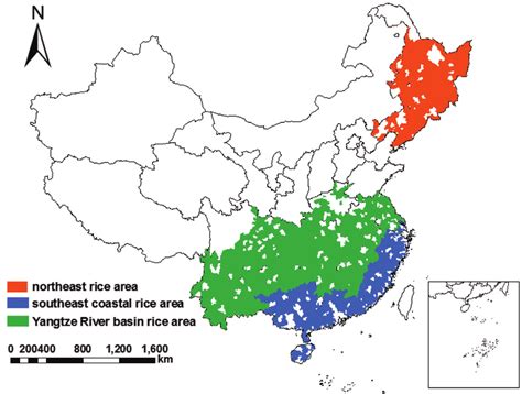 area under rice cultivation in china